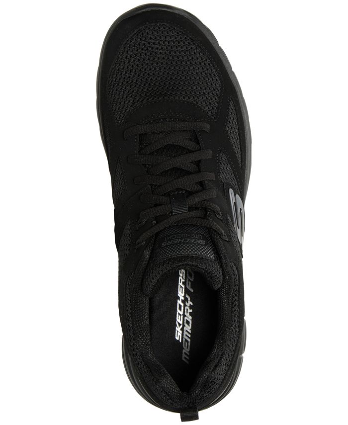 Skechers Men's Burns Wide Running Sneakers from Finish Line & Reviews ...