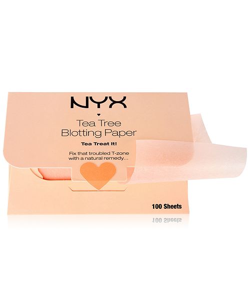 Nyx Professional Makeup Tea Tree Blotting Paper Reviews Skin