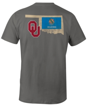 Image One Mens Oklahoma Sooners Mascot State Flag T-Shirt