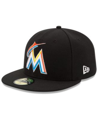 New Era Miami Marlins Authentic Collection 59FIFTY Cap - Macy's