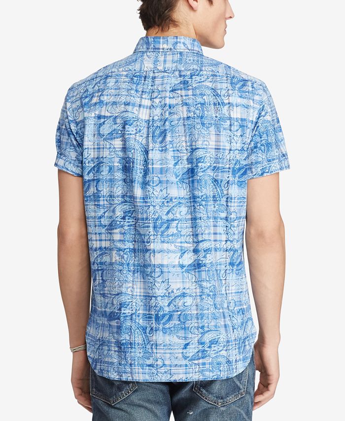 Polo Ralph Lauren Men's Standard-Fit Printed Shirt & Reviews - Casual ...