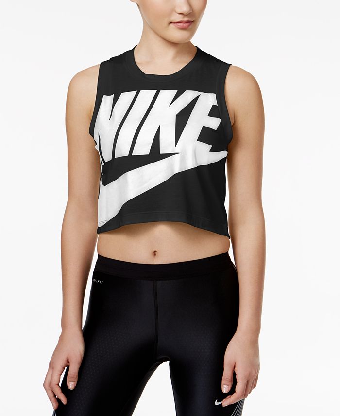 Nike Sportswear Essential Cropped Tank Top - Macy's