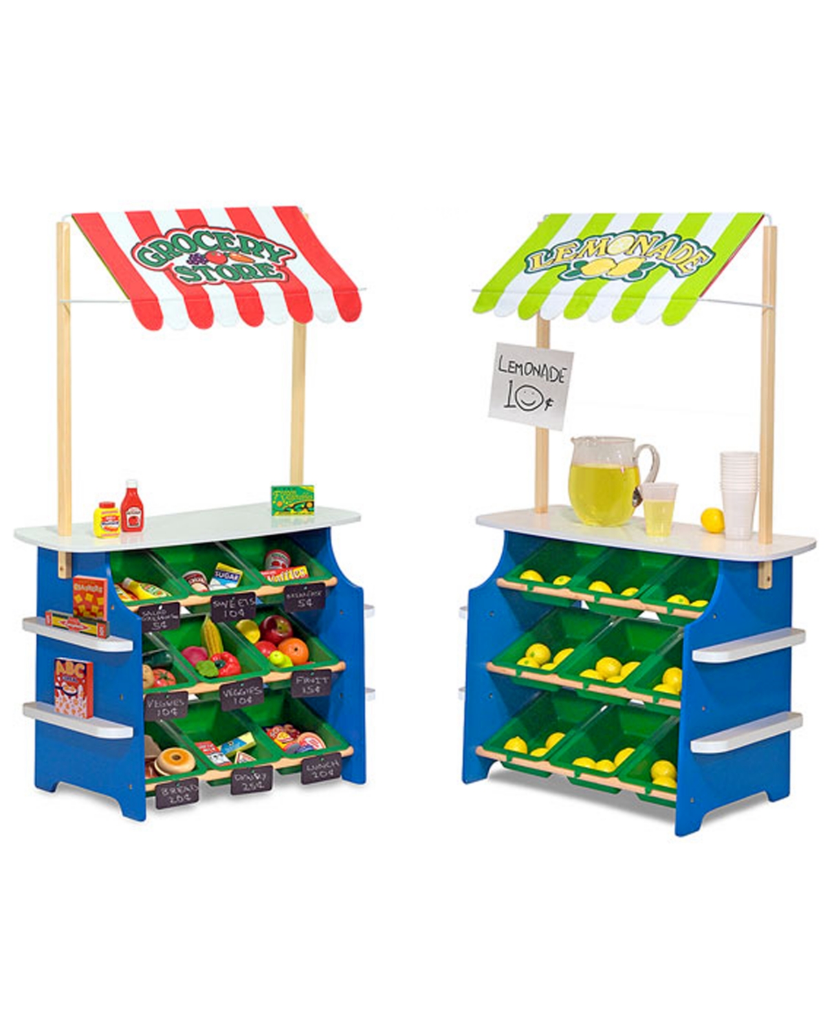 Melissa & Doug Grocery Store And Lemonade Stand In Multi