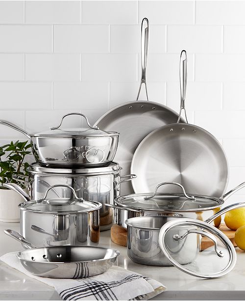 Calphalon Tri Ply Stainless Steel 13 Pc Cookware Set Reviews