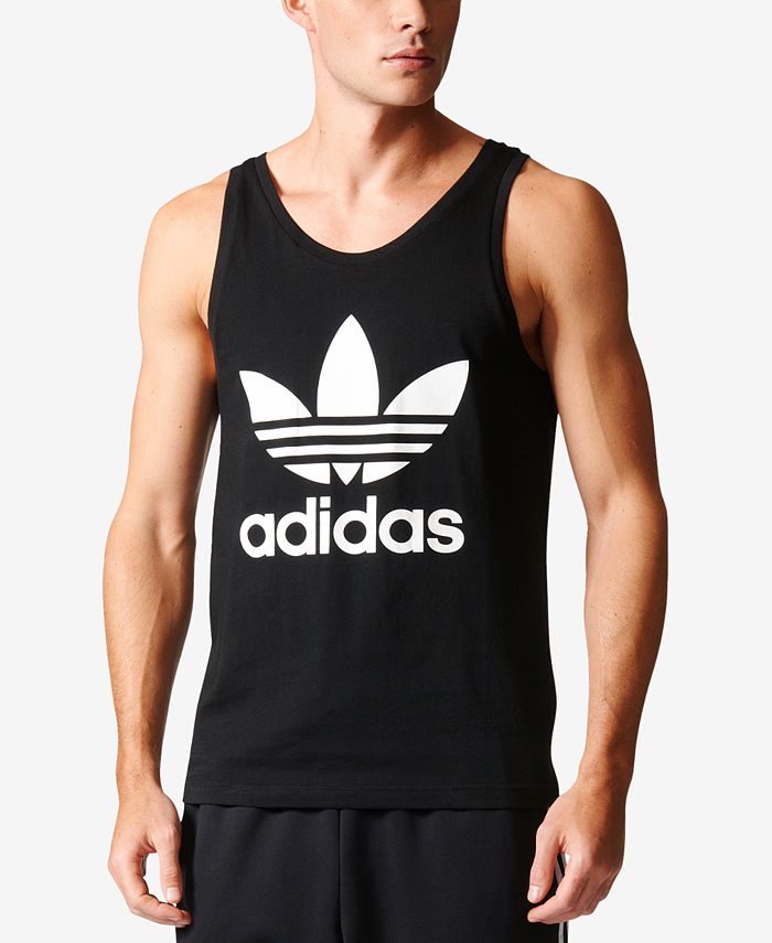 adidas Men's Trefoil Tank Top & Reviews - T-Shirts - Men - Macy's adidas Men's Trefoil Tank Top & Reviews - T-Shirts - Men - Macy's