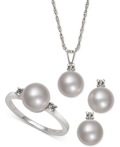 pearl jewelry freshwater cultured silver topaz 8mm sterling ct macy fine code extra huge main