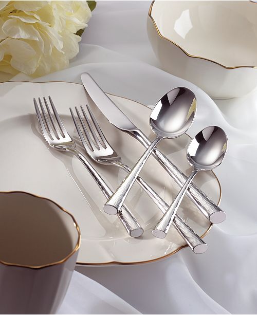 Marchesa by Lenox Flatware 18/10, Imperial Caviar 5 Piece Place Setting