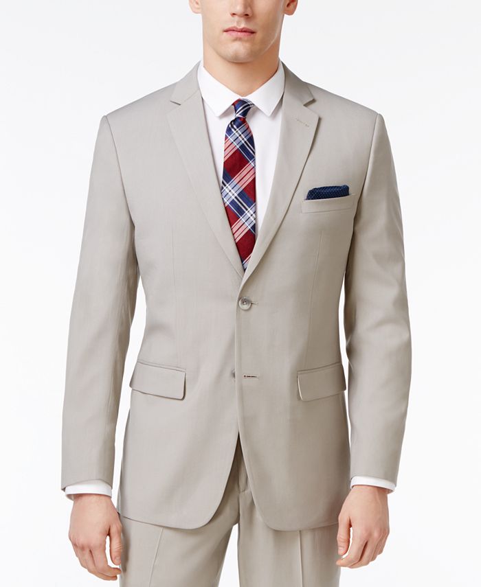 Perry Ellis Portfolio Men's SlimFit Stone Comfort Stretch Suit Macy's
