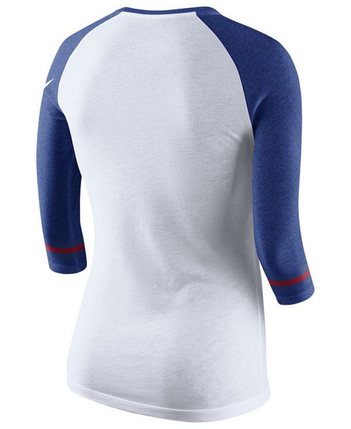 Nike Women's Chicago Cubs Tri Raglan T-Shirt - Macy's