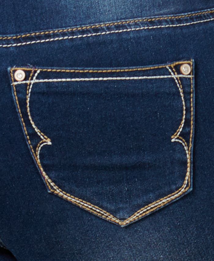 Hydraulic Trendy Plus Size Emma Embellished Clyde Wash Skinny Jeans