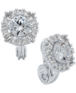 image of Anne Klein Crystal Stud E-z Comfort Clip-on Earrings