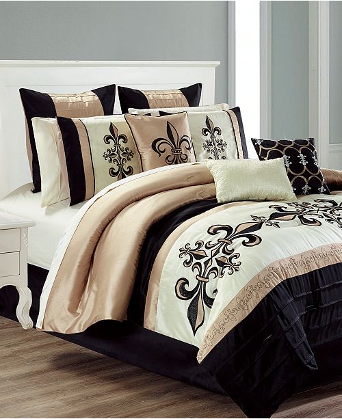 Hallmart Collectibles Closeout Broussard 14 Pc King Comforter