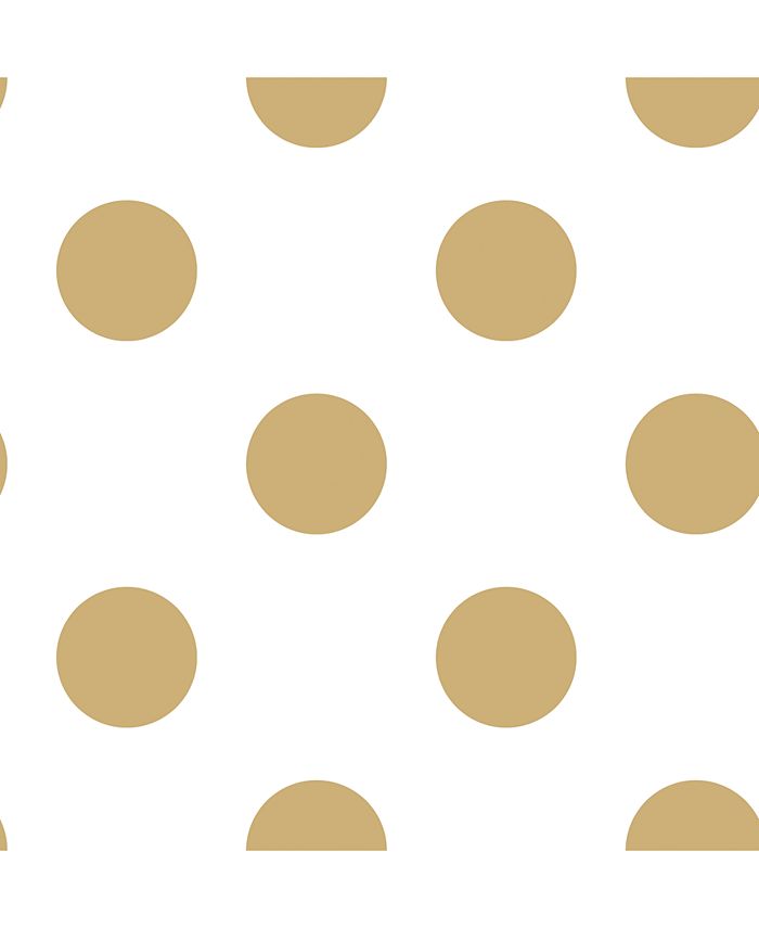 Graham & Brown - Dotty Gold Wallpaper