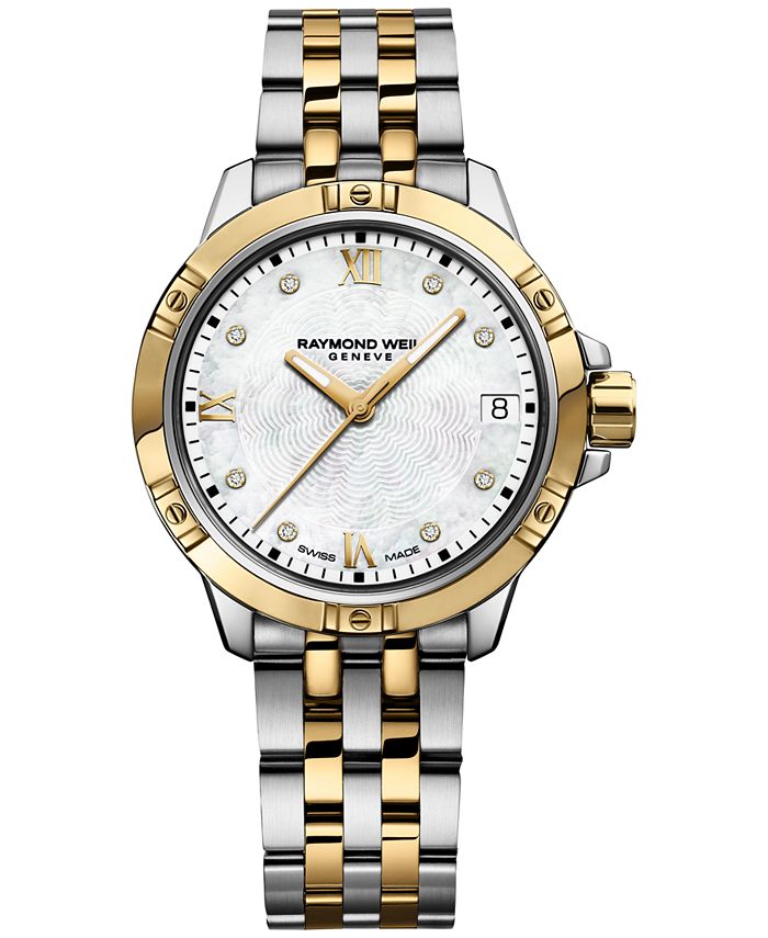 Raymond Weil - Women's Tango Swiss Diamond-Accent Two-Tone Stainless Steel Bracelet Watch 30mm 5960-STP-00995