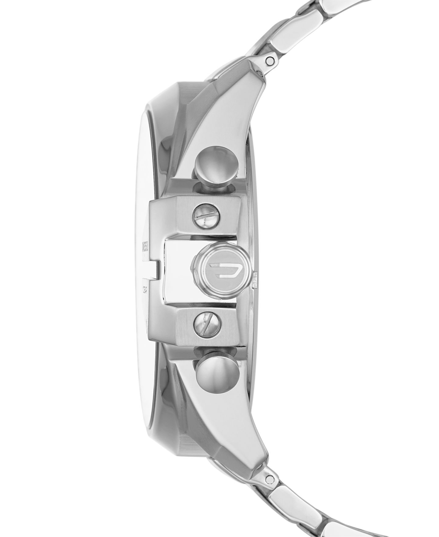 Мужские часы Diesel Chronograph Mega Chief Stainless Steel Bracelet Watch 59x51mm DZ4308 — фото 2