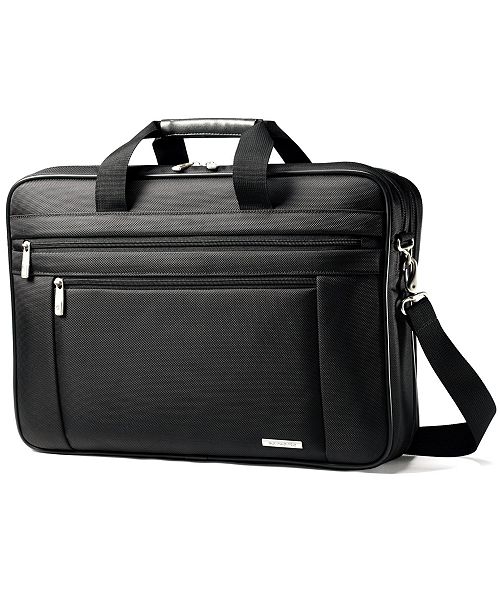 Samsonite Classic Two Gusset Toploader Laptop Briefcase Reviews Laptop Bags Briefcases Luggage Macy S