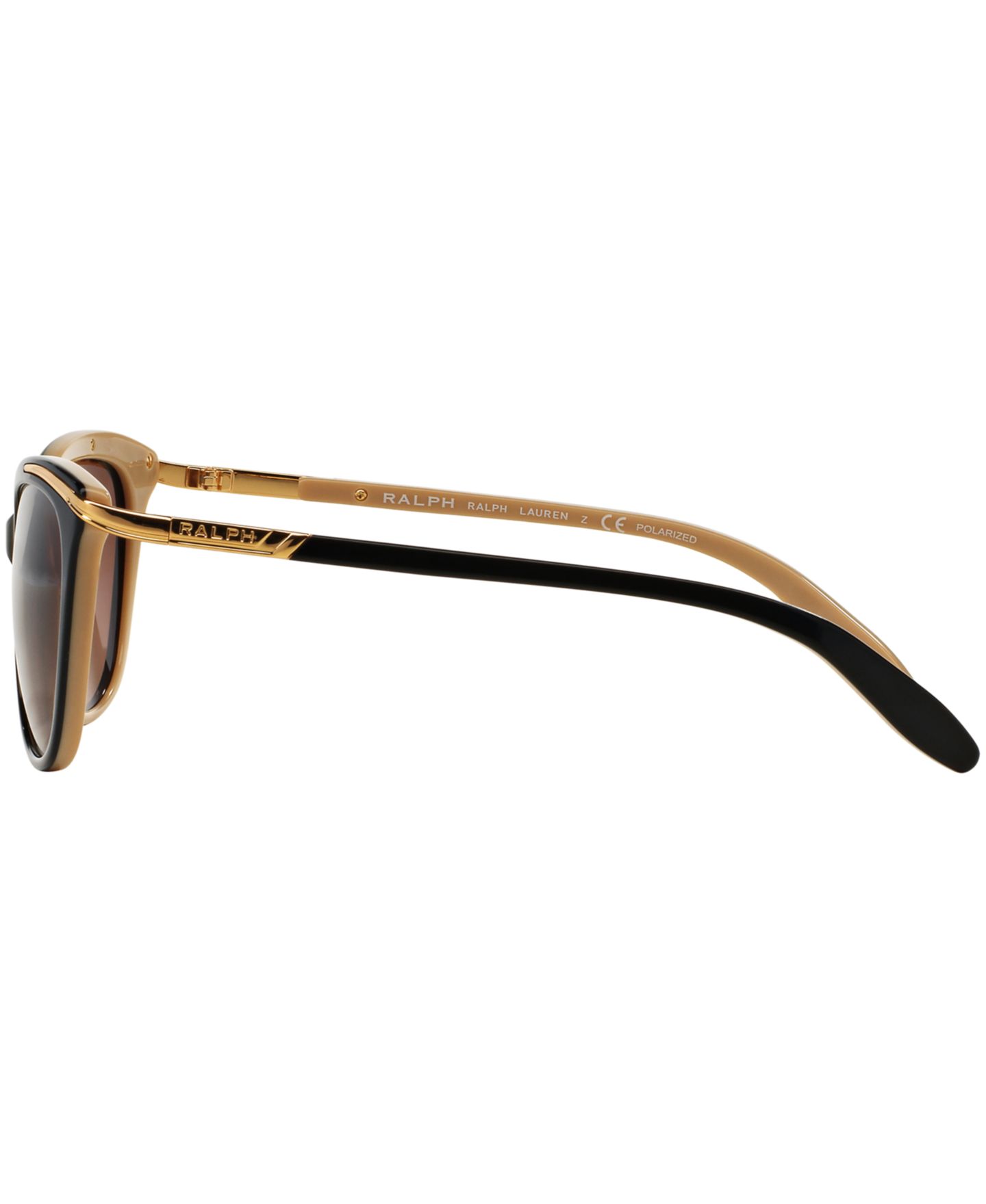 Женские солнцезащитные очки Ralph by Ralph Lauren Ralph Lauren Polarized Sunglasses, RA5203, цвет: Чёрный рыжевато-коричневый / Коричневый градиентный — фото 6