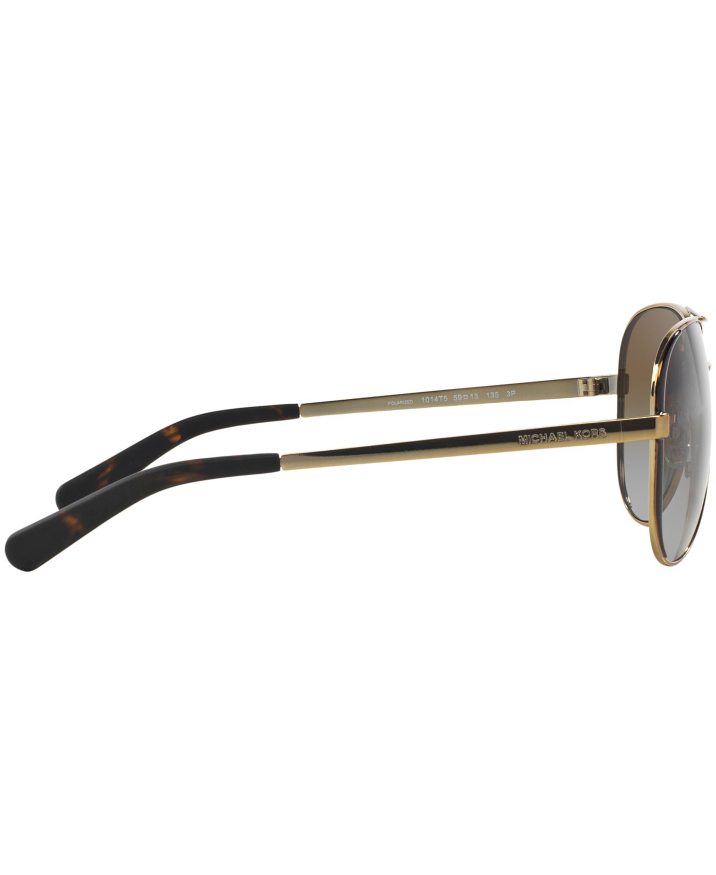 Солнцезащитные очки Michael Kors Unisex Sunglasses, MK5004, цвет: Золотой коричневый / Коричневый градиентный — фото 4