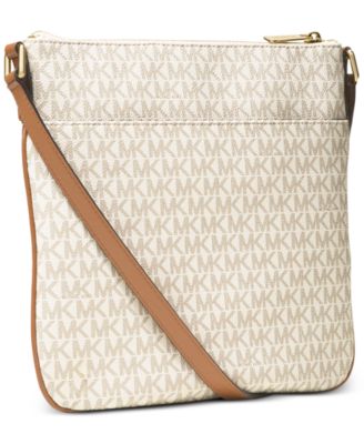 michael kors bedford signature flat crossbody