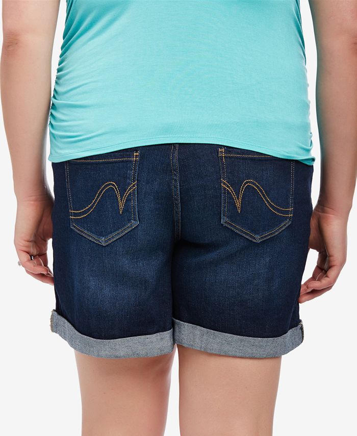 Motherhood Maternity Cuffed Denim Shorts Macy's