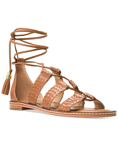 Michael Kors Monterey Gladiator Flat Sandals & Reviews - Sandals & Flip ...