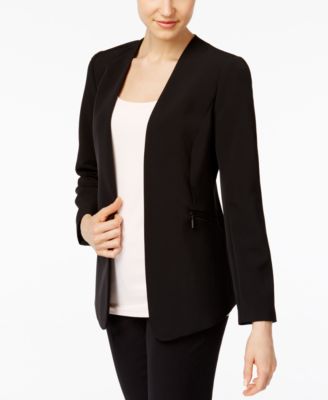 Vince Camuto - Zip-Pocket Open-Front Blazer