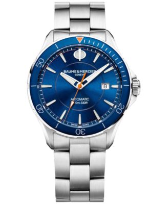 Baume & Mercier - Men's Swiss Automatic Clifton Club Stainless Steel Bracelet Watch 42mm M0A10378