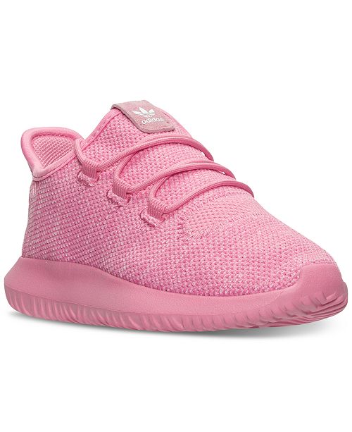 Adidas Little Girls Tubular Shadow Knit Casual Sneakers From