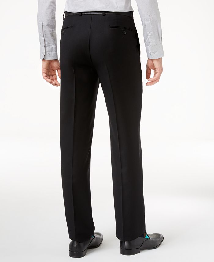 Calvin Klein Black Solid Big and Tall Modern Fit Pants - Macy's