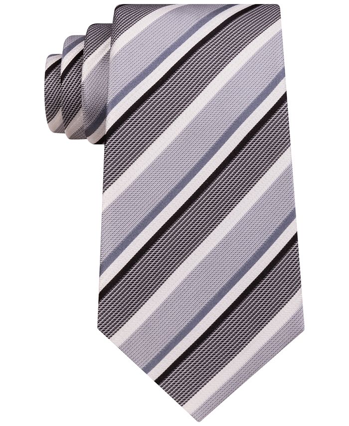 Kenneth Cole Reaction Men's Texture Bar Stripe Tie - Macy's