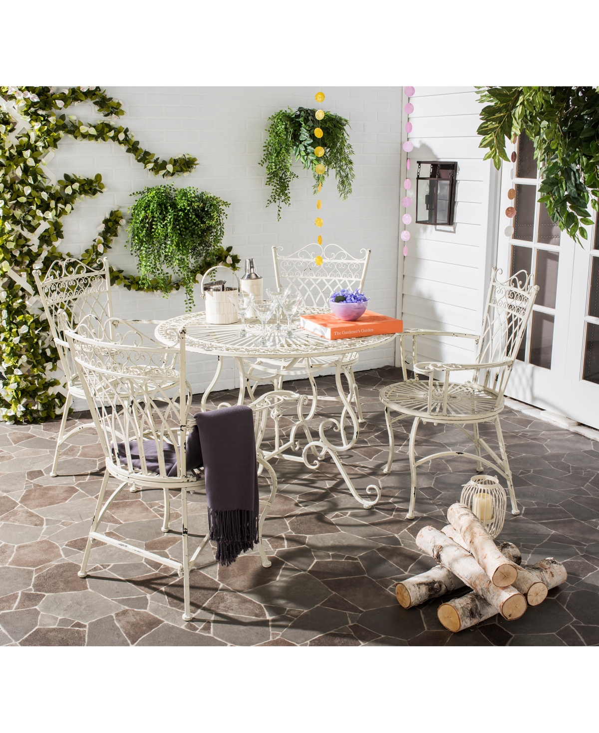 Donovan Outdoor 5-Pc. Dining Set (Dining Table & 4 Chairs)