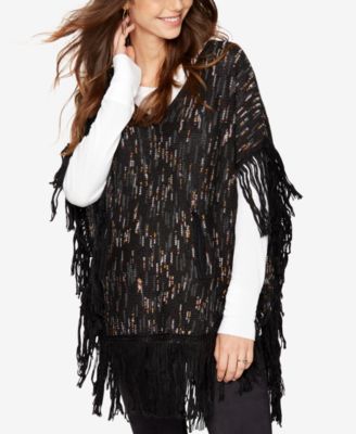 Ella Moss - Maternity Fringed Poncho