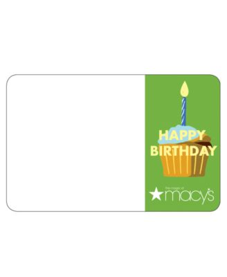 Macy's - Personalized Gift Card Birthday Gift Card with Greeting Card