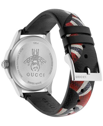 Gucci - Unisex Swiss Le March&eacute; Des Merveilles Gray Leather Strap Watch 38mm YA1264007