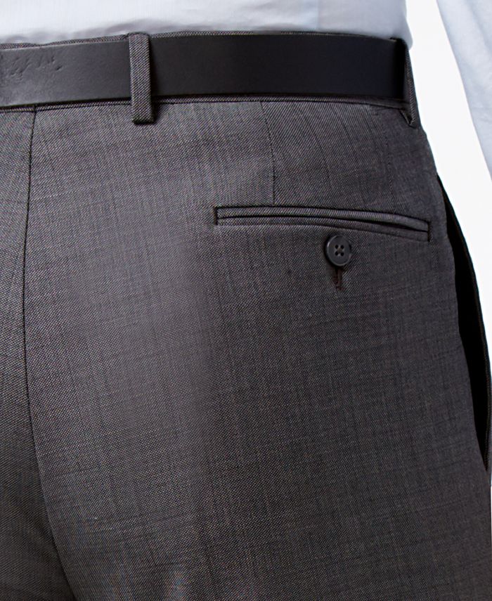 calvin klein charcoal suit pants