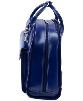 Edgebrook Leather Wheeled Laptop Briefcase