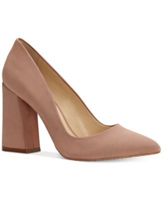 vince camuto block heel pumps