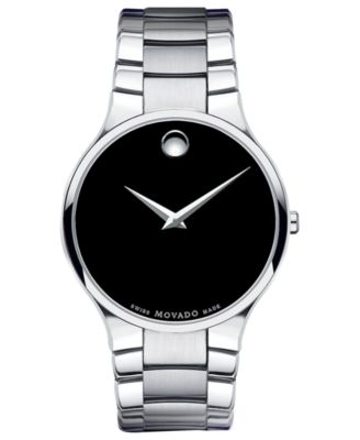 Movado - Men's Swiss Serio Stainless Steel Bracelet Watch 38mm 0606382