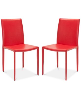 Safavieh - Nolyn Set of 2 Dining Chairs, Quick Ship