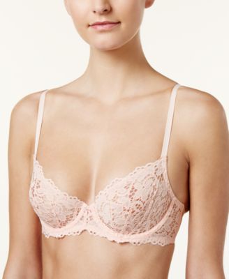 dkny classic lace unlined demi underwear