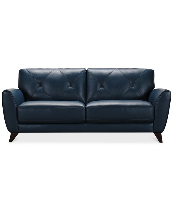 Furniture Myia Leather Sofa Collection, Created for Macy&#39;s & Reviews - Furniture - Macy&#39;s