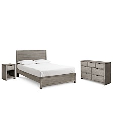 Furniture Tribeca Bedroom Set 3 Pc, Twin Bed And Dresser Combo