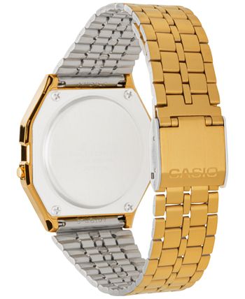 Casio - Men's Digital Vintage Gold-Tone Stainless Steel Bracelet Watch 34mm A159WGEA-1MV