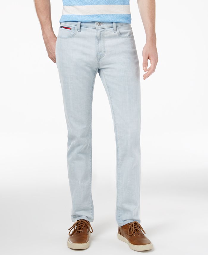 Tommy Hilfiger Men's Slim-Fit Light Indigo Wash Jeans, Created for Macy's &  Reviews - Jeans - Men - Macy's