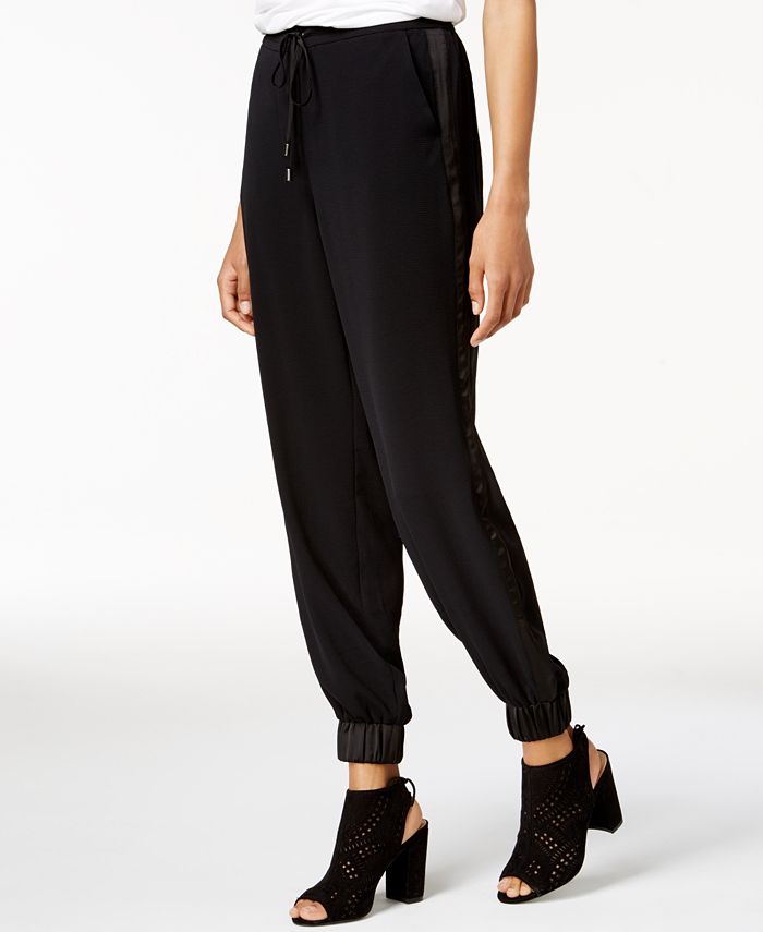Bar III ContrastTrim Jogger Pants, Created for Macy's Macy's