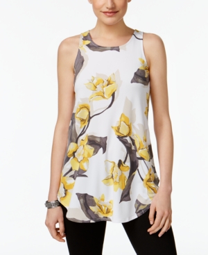 Alfani Petite Printed Swing Top, Only at Macys