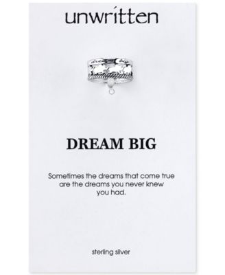 Unwritten - "Dream Big" Elephant Ring in Sterling Silver