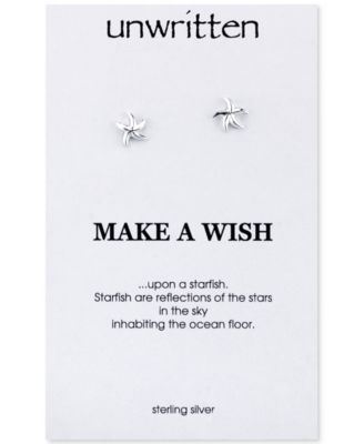 Unwritten - Starfish Stud Earrings in Sterling Silver