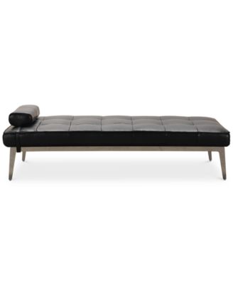 Myia Tufted Leather Daybed, Created for Macy's