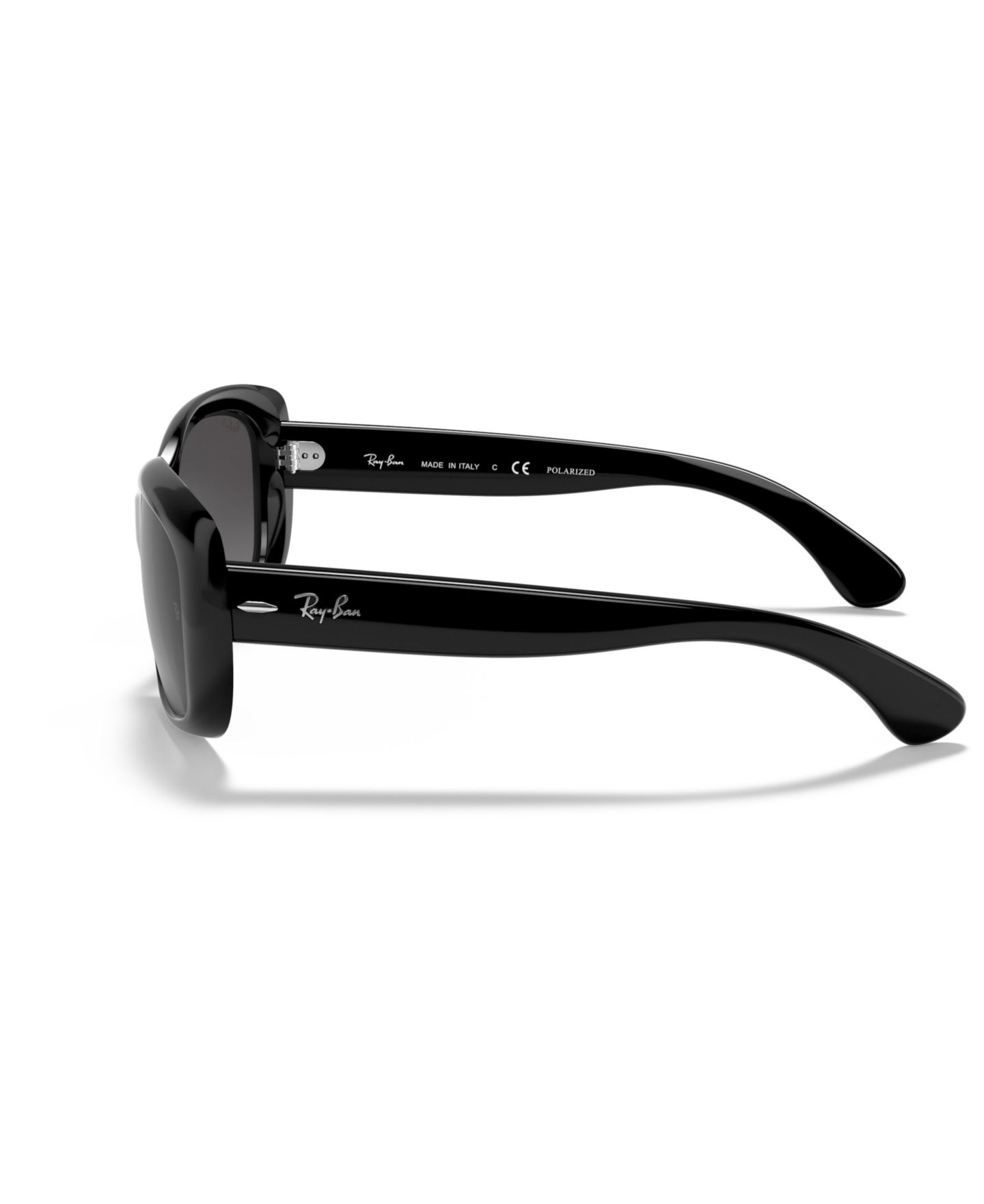 Женские солнцезащитные очки Ray-Ban Polarized Sunglasses, RB4101 Jackie Ohh, цвет: Чёрный / Серый — фото 2